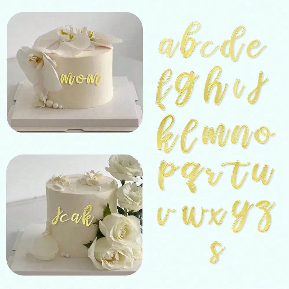 Event Z - 1set Golden Mirror Acrylic A-Z English