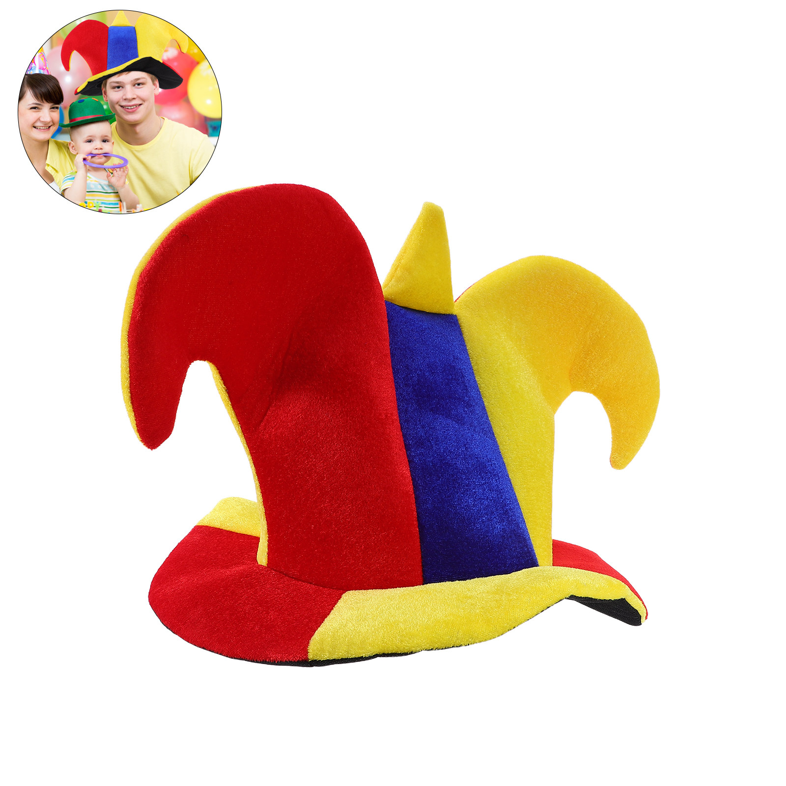 Party Hat Cone - Funny Clown Hat Adult Carnival Circus
