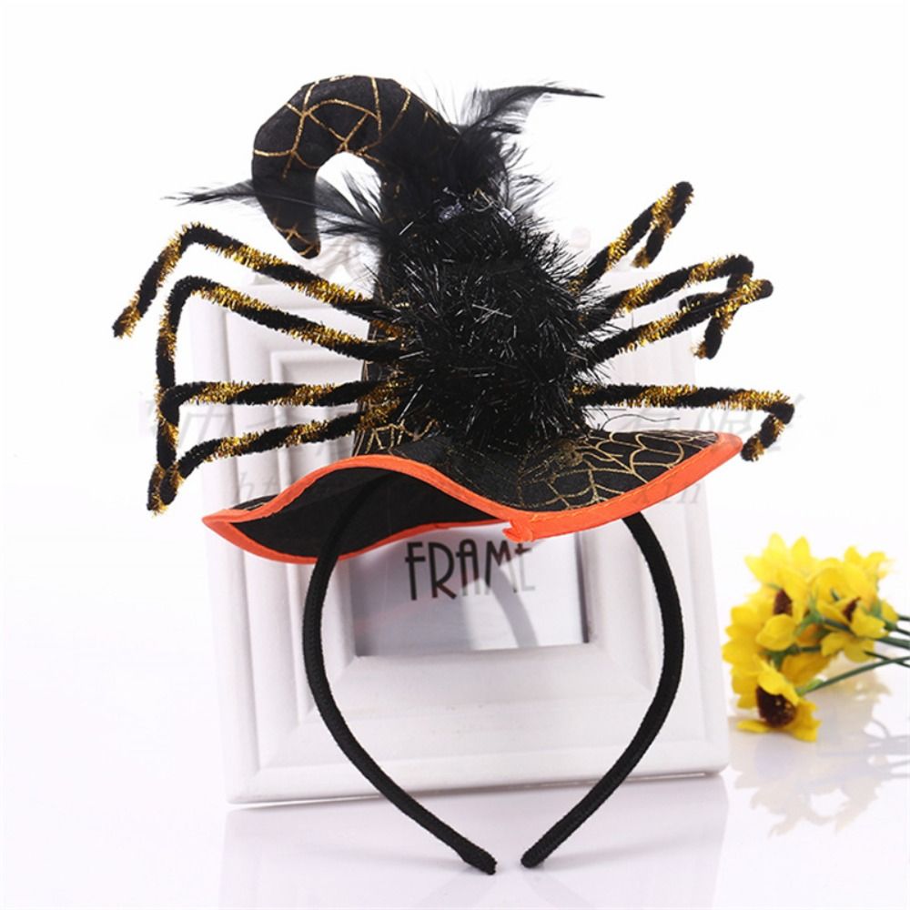 Spider Halloween Witch Hat Hea - Party Hat Cone ulasan dan harga
