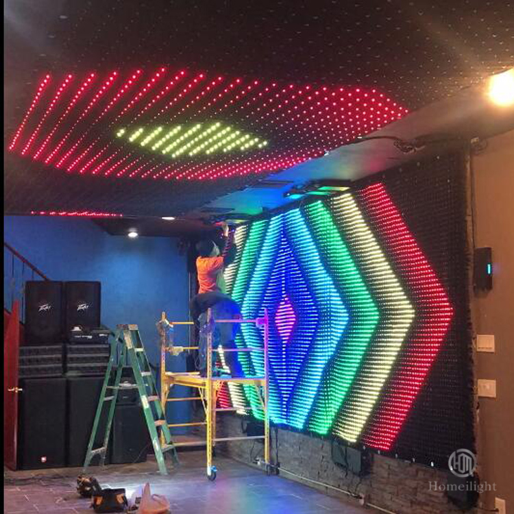 P10cm 4*6m Led Video Curtain F - Event Party Dj ulasan dan harga