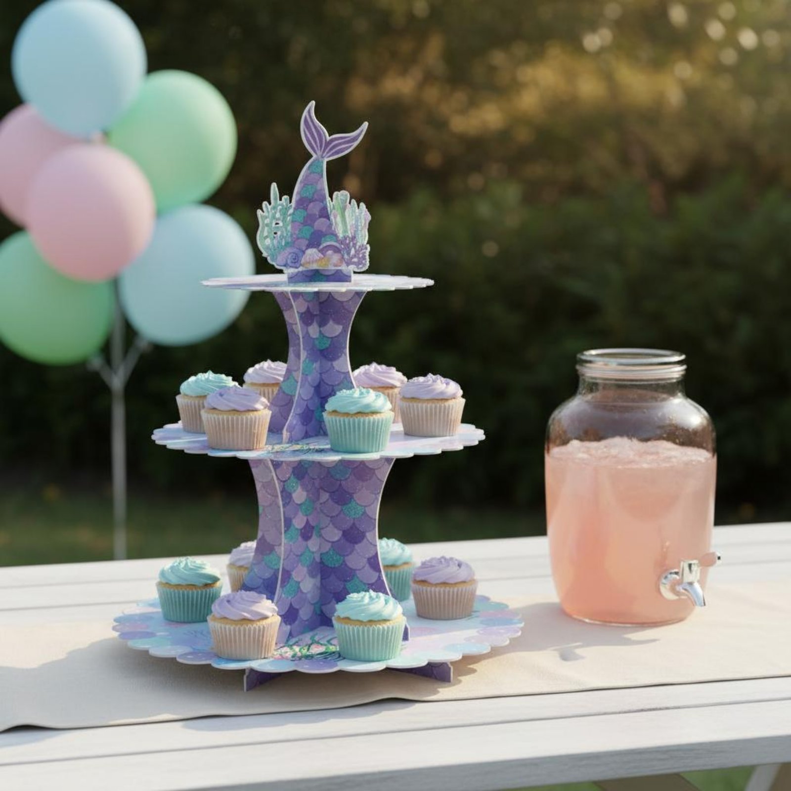 3-Tier Cardboard Cupcake Stand - Cupcake Stand Tier ulasan dan harga