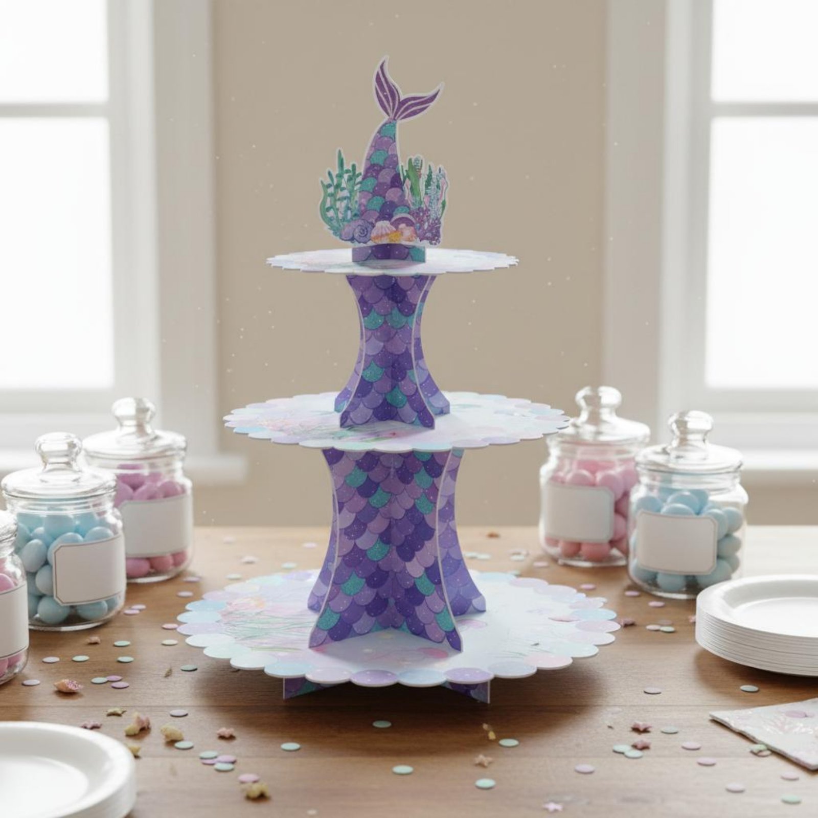 3-Tier Cardboard Cupcake Stand - Cupcake Stand Tier ulasan dan harga