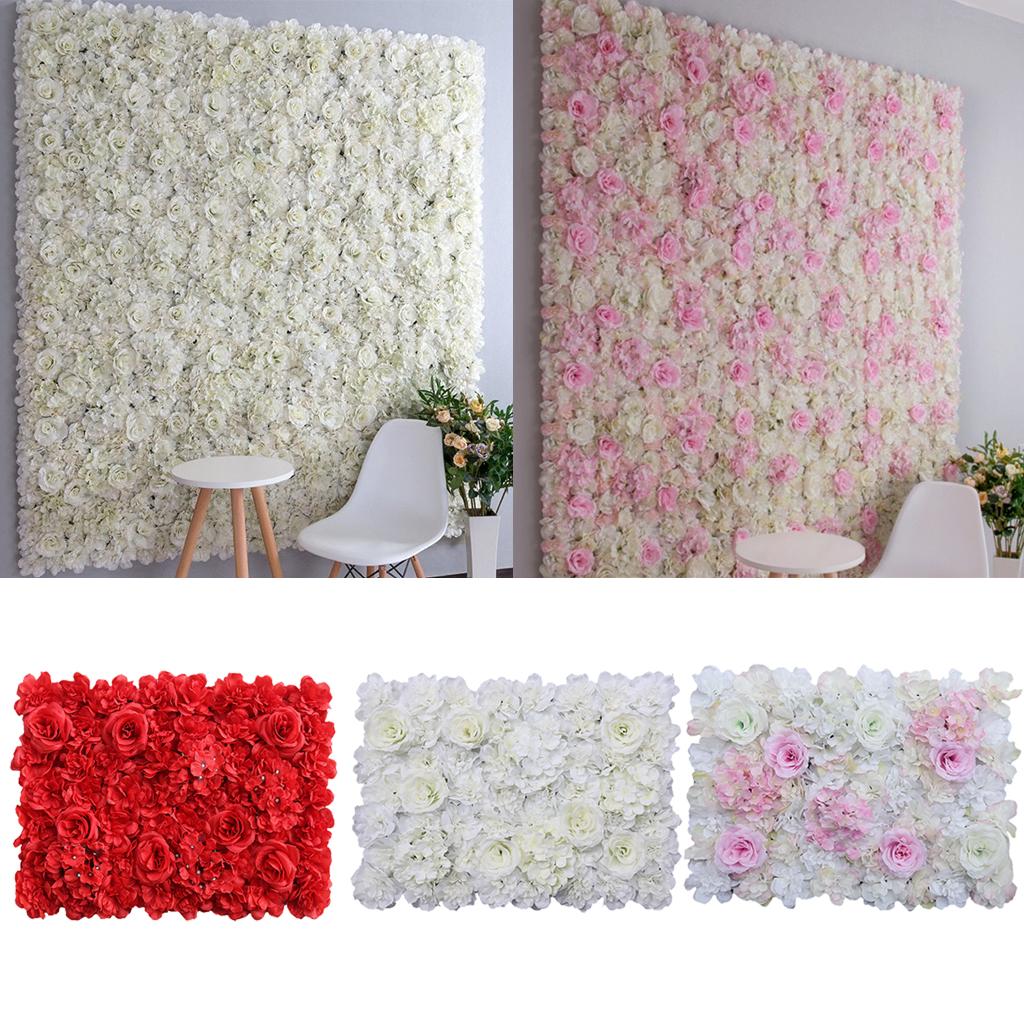 Romantic Artificial Wedding Fl - Flower Wall Panel ulasan dan harga