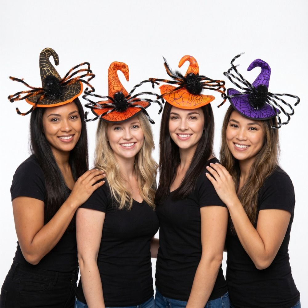 Cute Spider Halloween Witch Ha - Party Hat Cone ulasan dan harga
