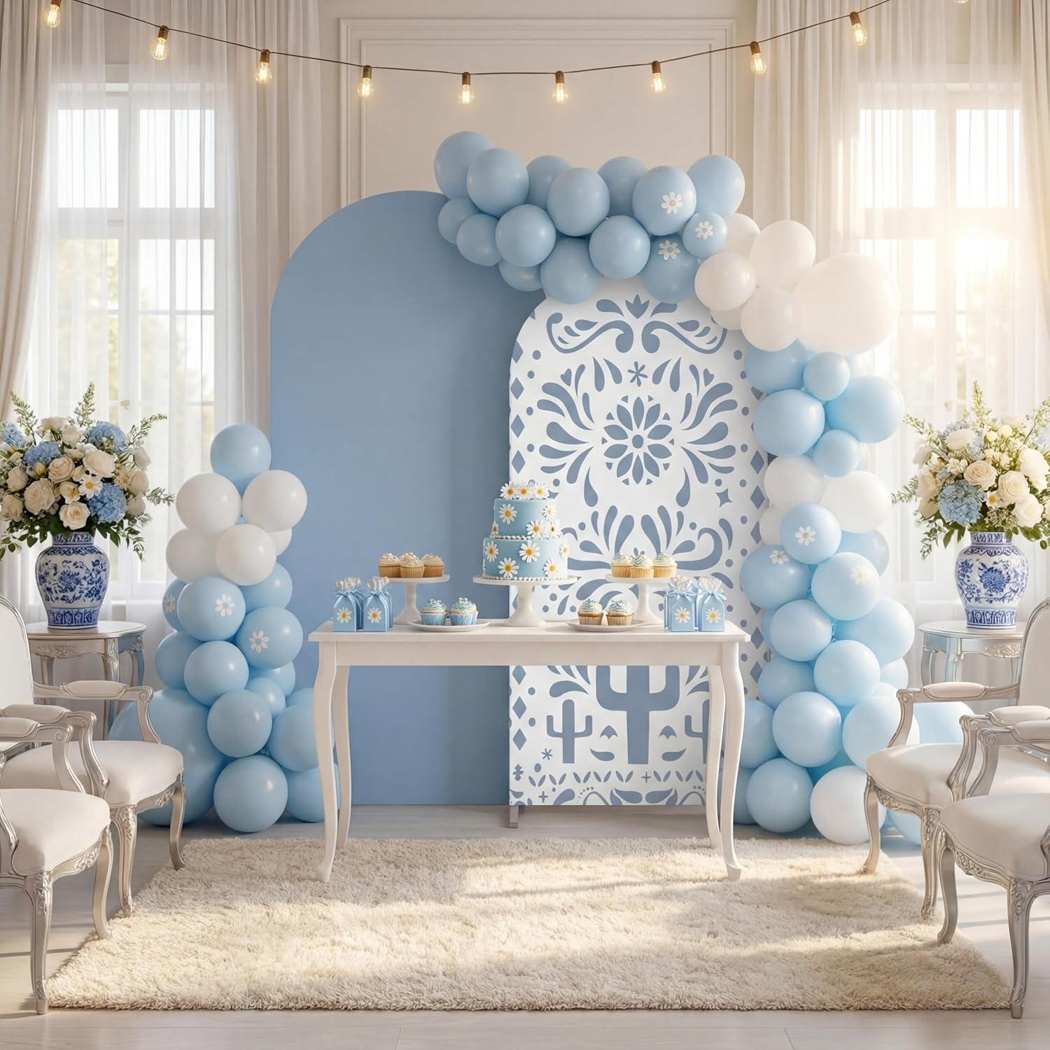 Custom 2-sided Mexico Cielito  - Dessert Table Backdrop ulasan dan harga