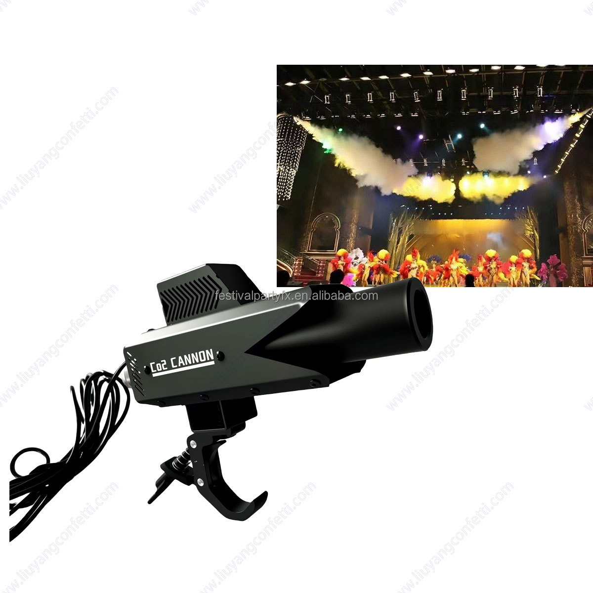 H-C06 Electric Control CO2 Jet - Event Party Dj ulasan dan harga