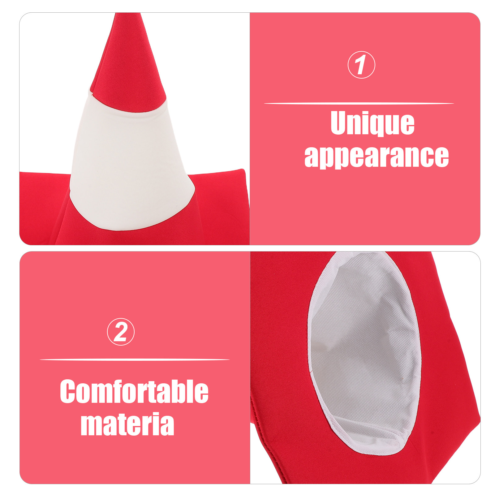 Traffic Cone Hat Red White Nov - Party Hat Cone ulasan dan harga