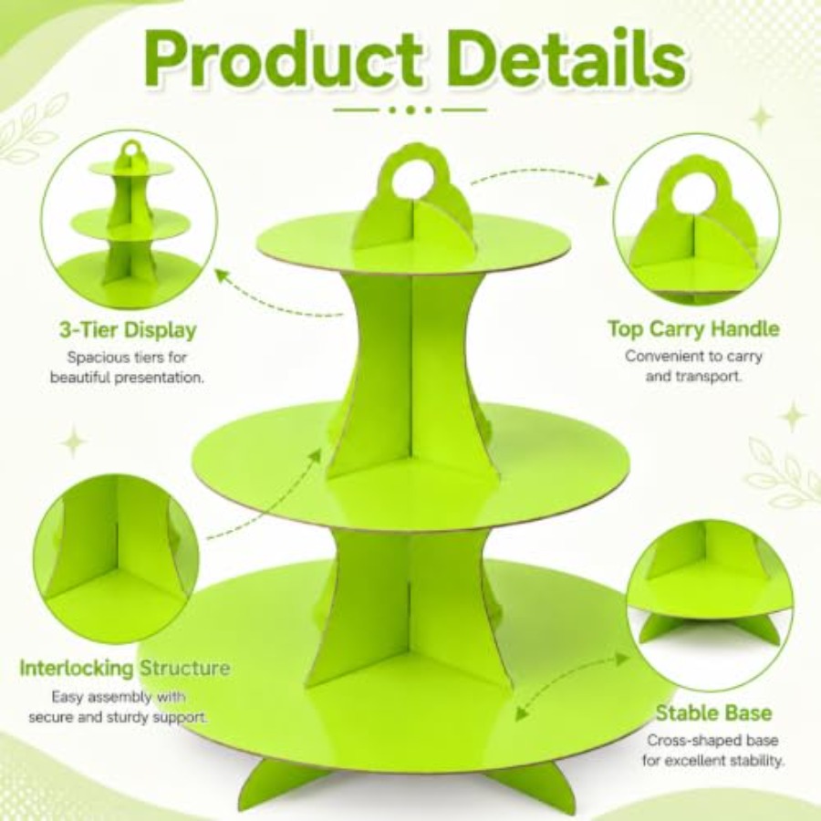 Cupcake Stand 3 Tier Cupcake T - Cupcake Stand Tier ulasan dan harga