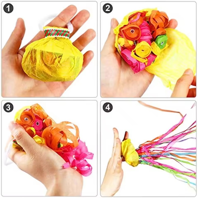 Colorful Hand Throw Confetti P - Confetti Cannon Tube ulasan dan harga