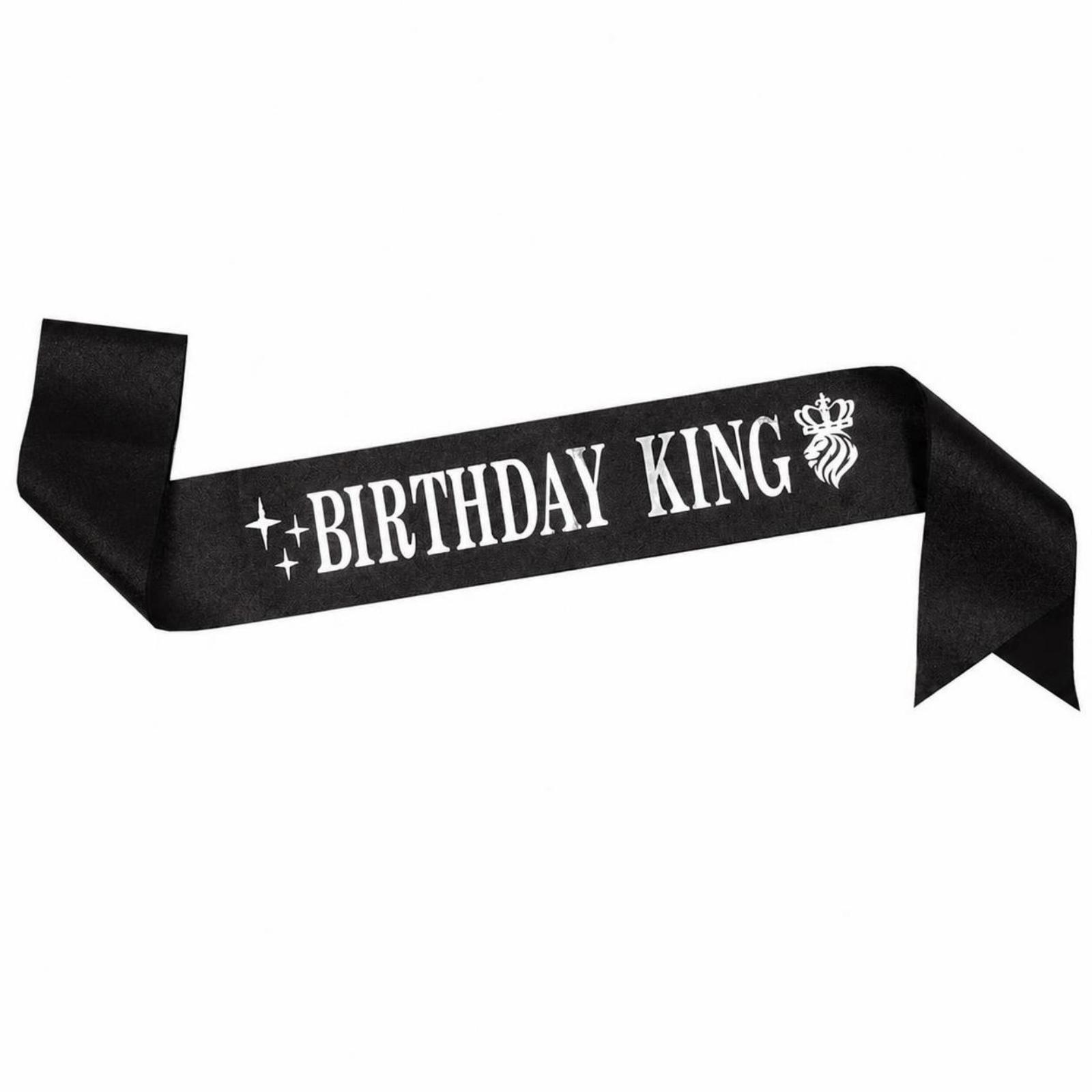 Birthday King Party Crown Glit - Birthday Sash Glitter ulasan dan harga