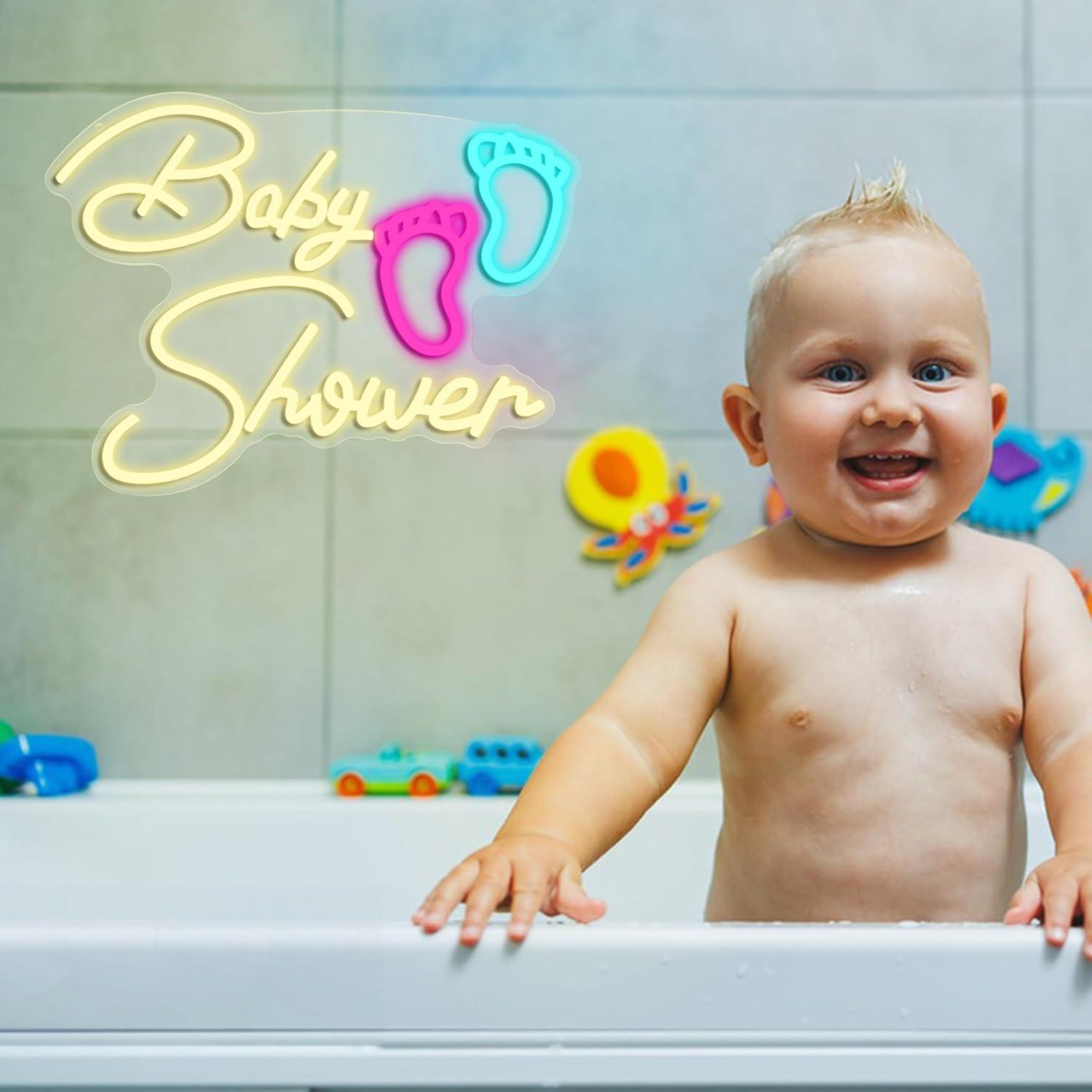 Baby Shower Neon Sign Oh Baby  - Neon Sign Party ulasan dan harga