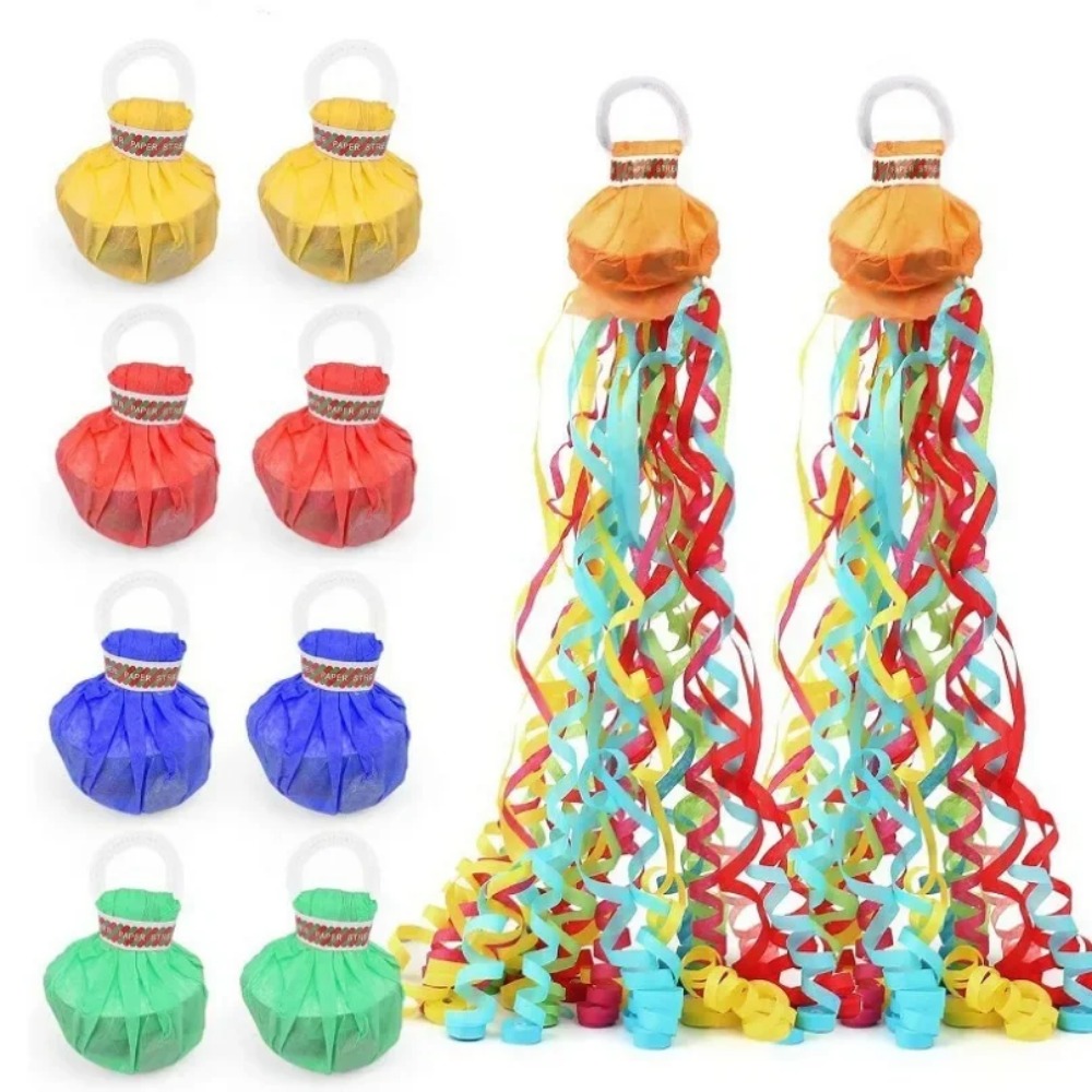 10pcs Hand Throwing Ribbon Pul - Confetti Cannon Tube ulasan dan harga