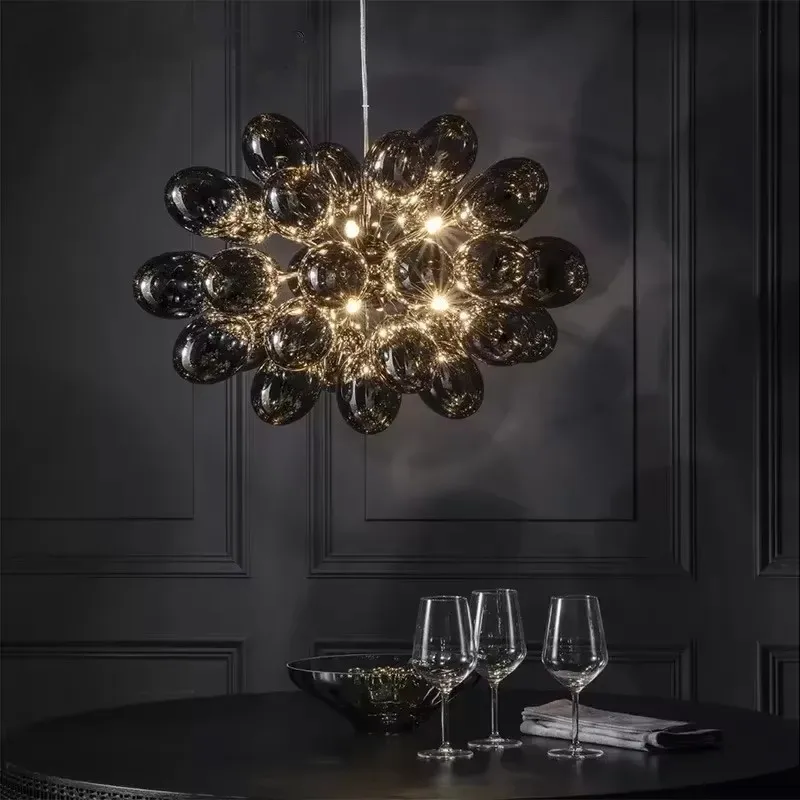 Bubble Chandelier Grey Glass P - Led Balloon Light ulasan dan harga