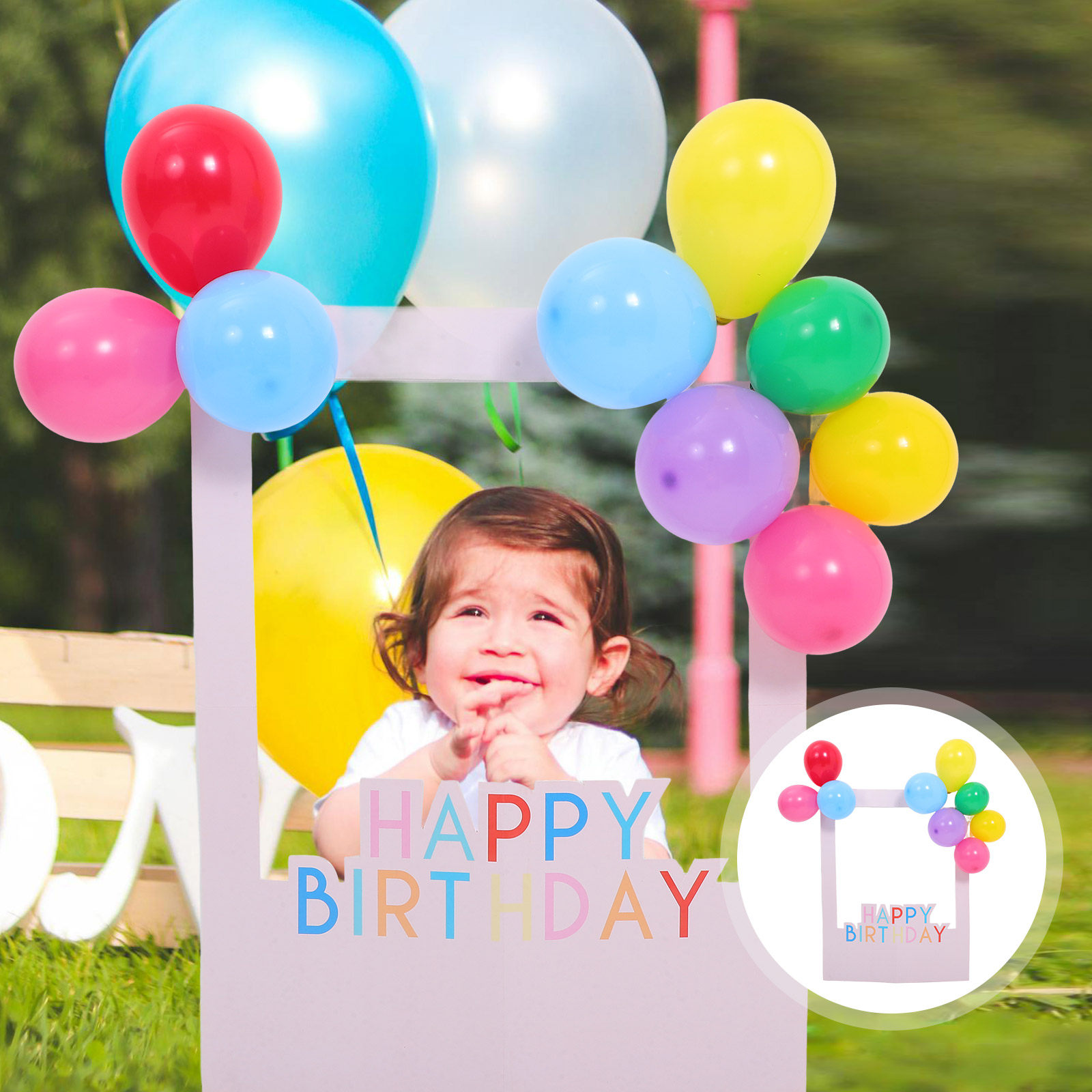 1Set Birthday Photo Booth Fram - Photo Booth Frame ulasan dan harga
