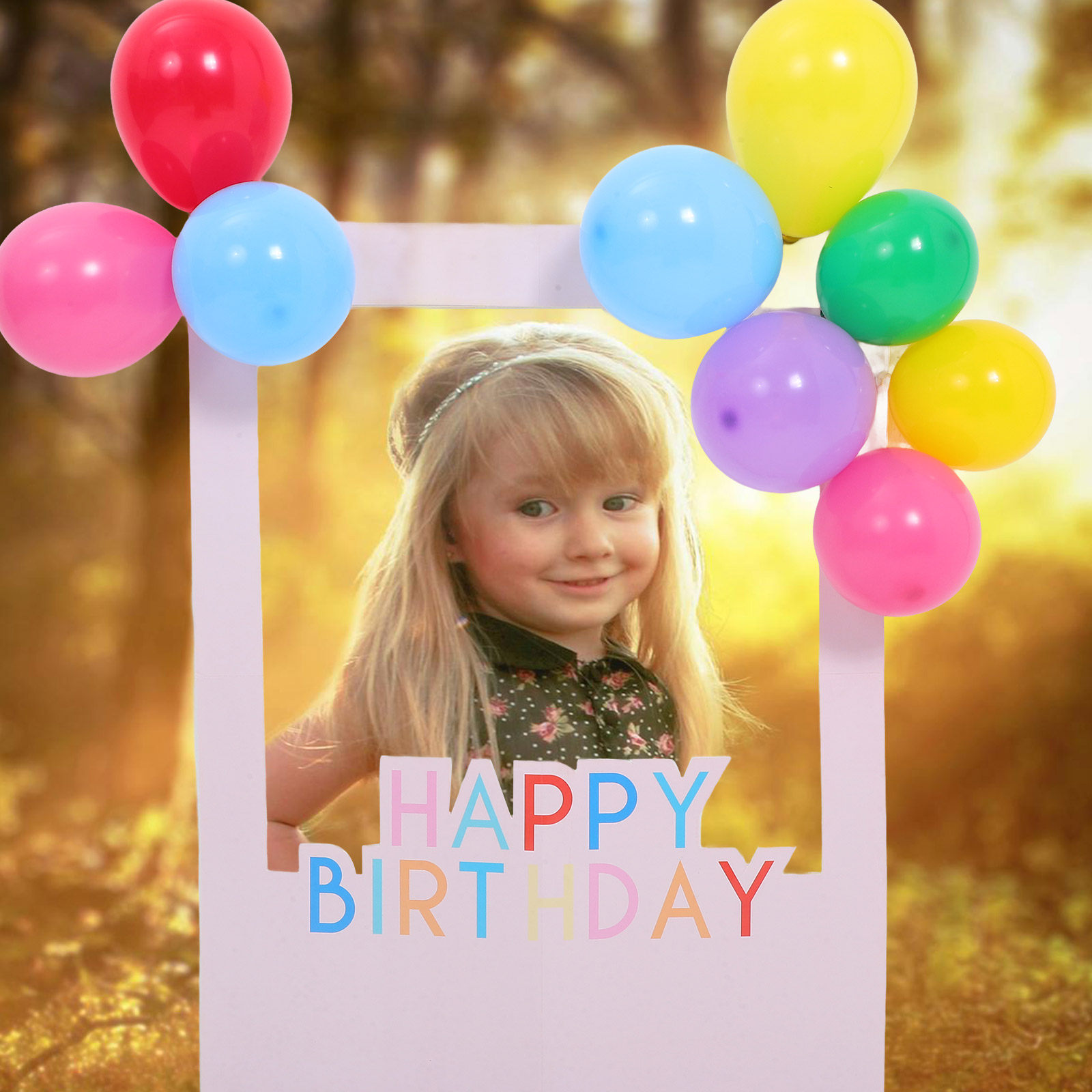 1Set Birthday Photo Booth Fram - Photo Booth Frame ulasan dan harga