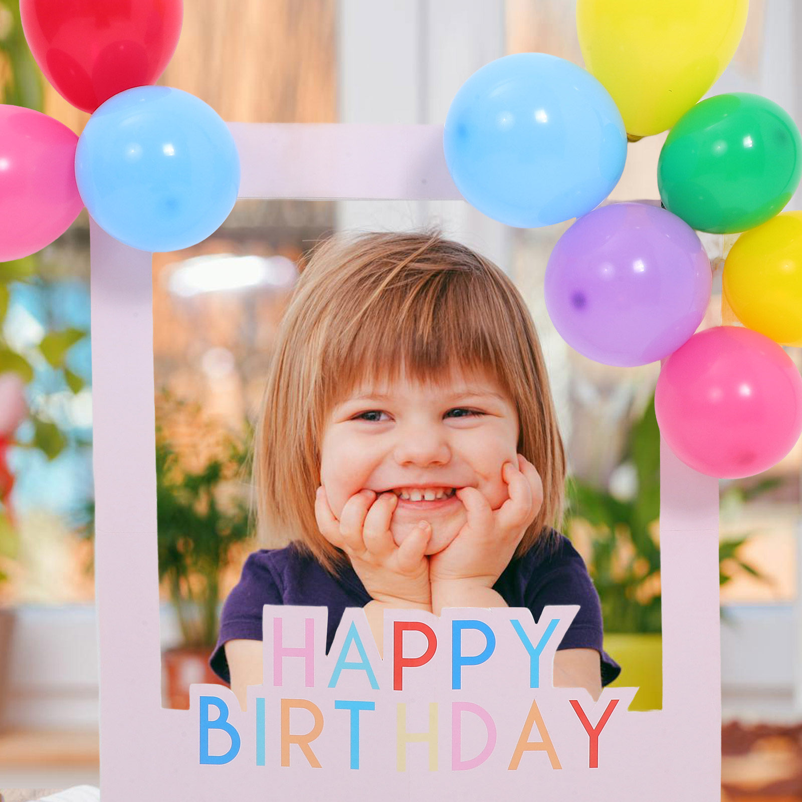 1Set Birthday Photo Booth Fram - Photo Booth Frame ulasan dan harga
