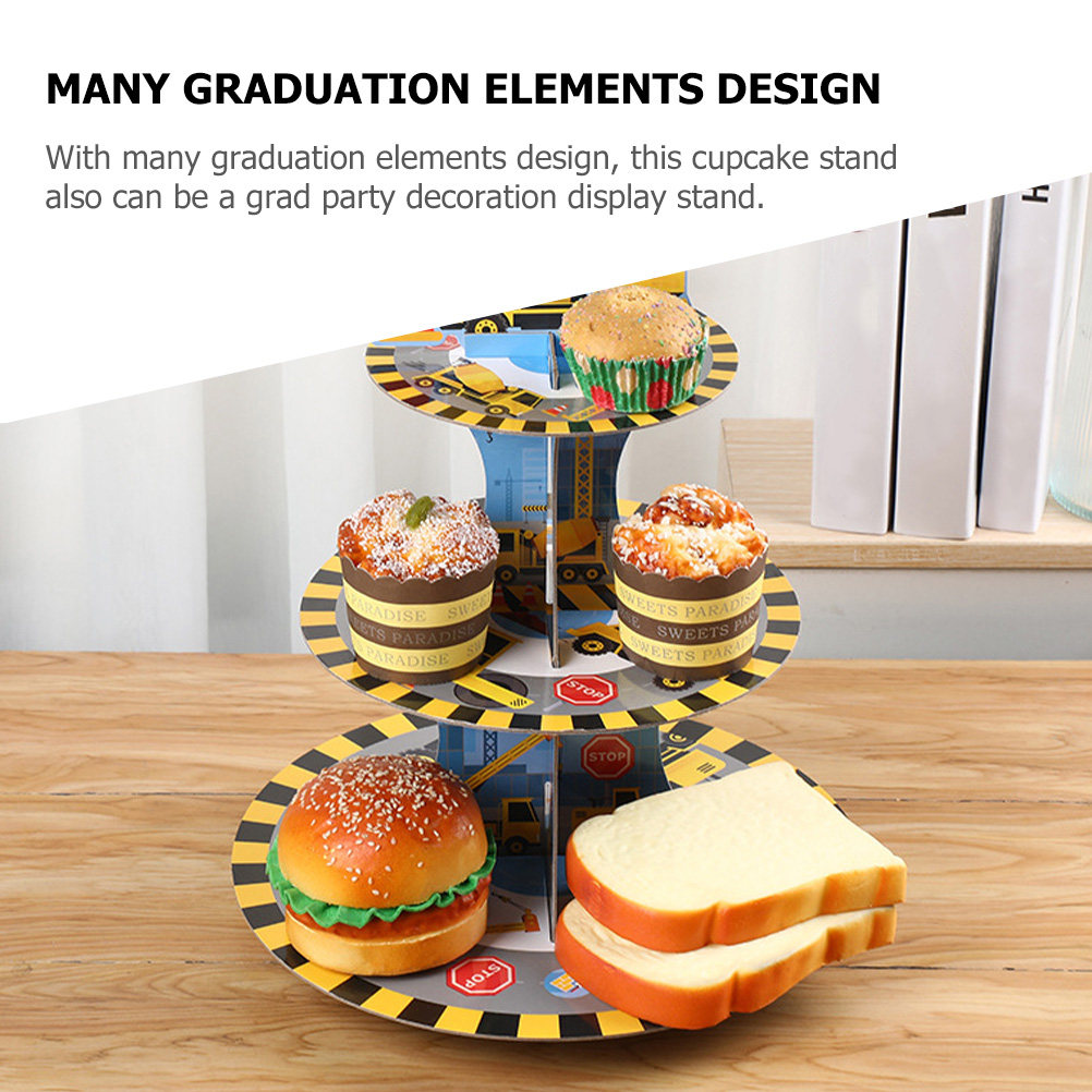 3-Tier Graduation Cupcake Stan - Cupcake Stand Tier ulasan dan harga