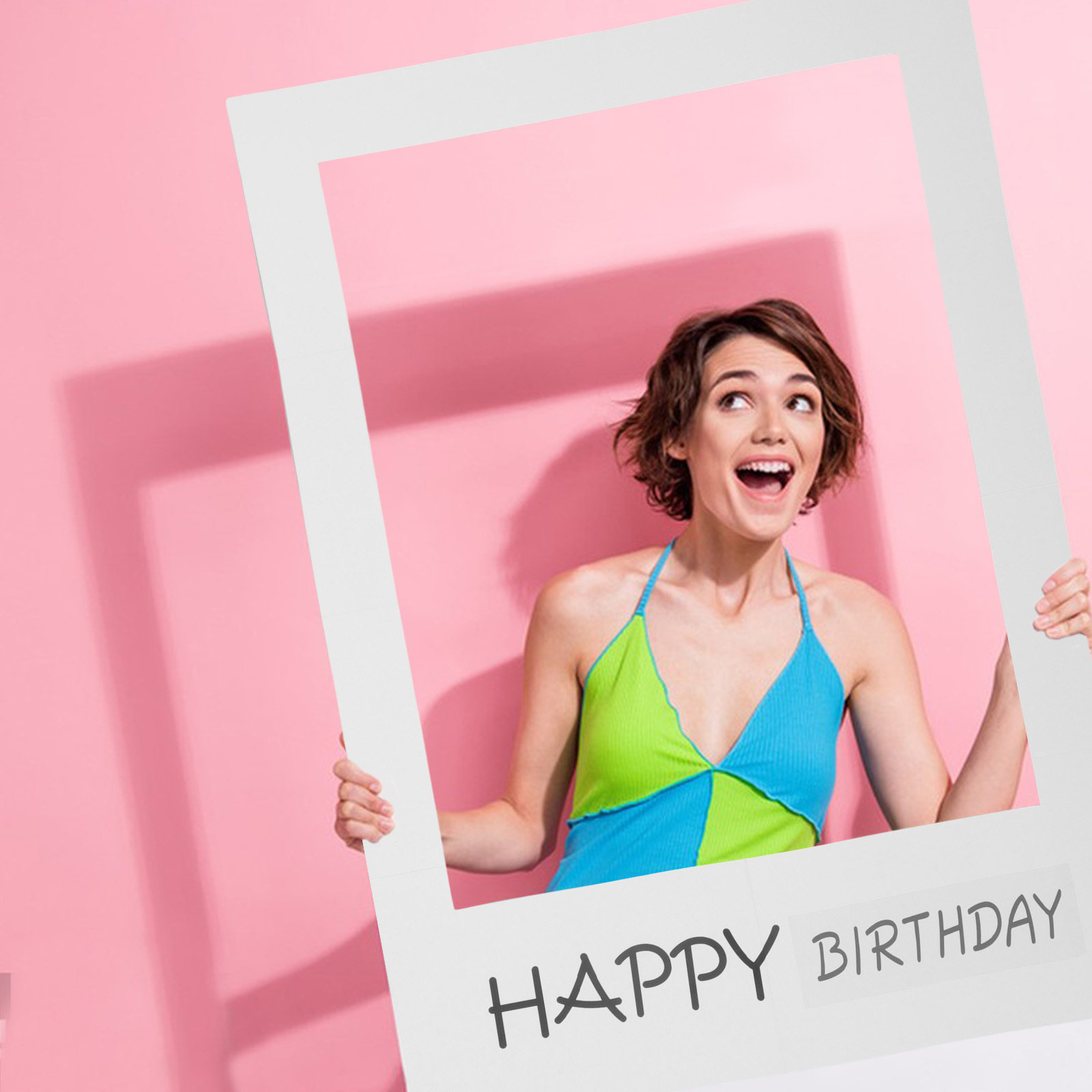 Birthday Photo Props Paper Fra - Photo Booth Frame ulasan dan harga