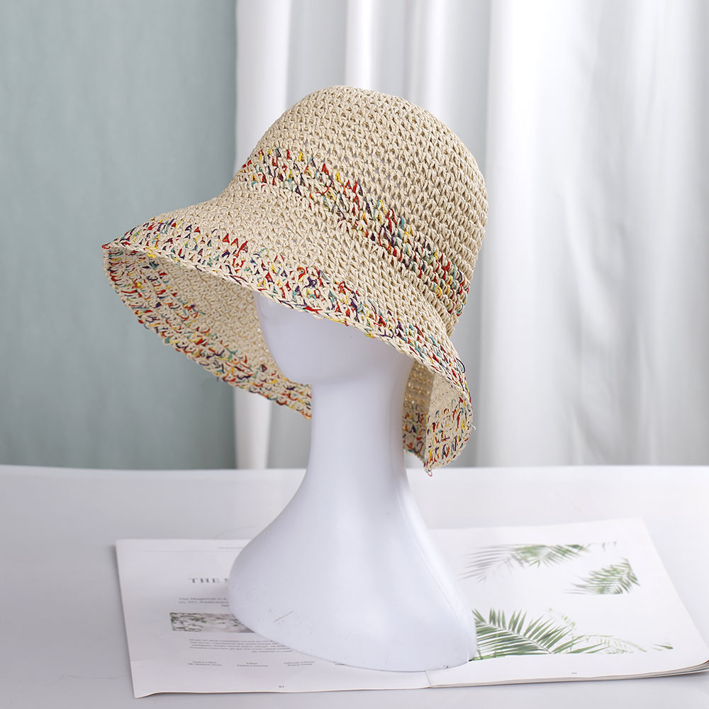 Bohemian Style Straw Hat Women - Paper Straw Color ulasan dan harga