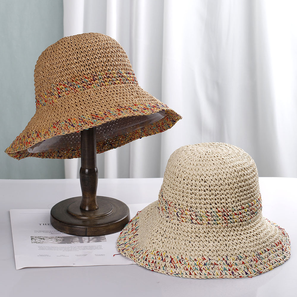 Bohemian Style Straw Hat Women - Paper Straw Color ulasan dan harga