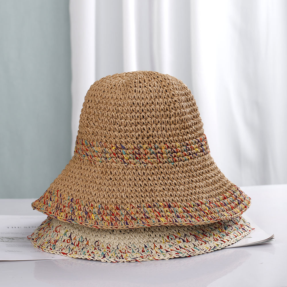 Bohemian Style Straw Hat Women - Paper Straw Color ulasan dan harga