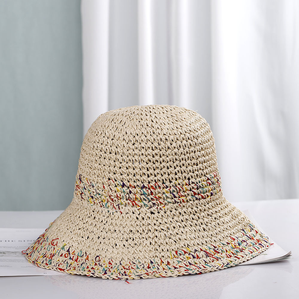 Bohemian Style Straw Hat Women - Paper Straw Color ulasan dan harga