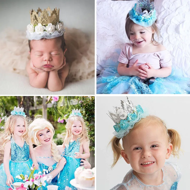1st Birthday Crown Hat Flower  - Party Hat Cone ulasan dan harga
