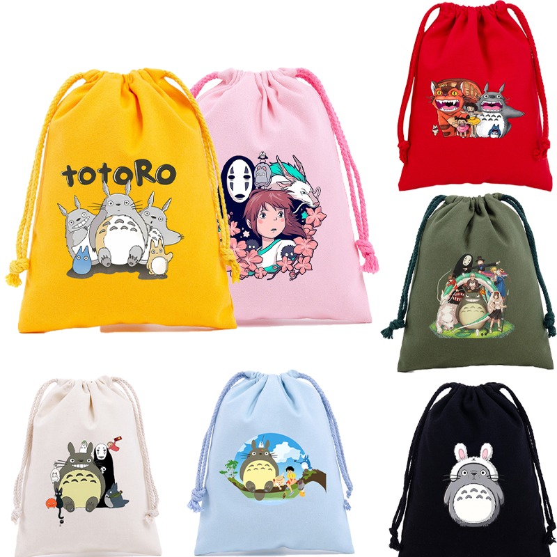 Totoro Cotton Cute Drawstring  - Party Favor Bag ulasan dan harga